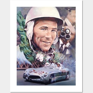 sir Stirling Moss the Legend Posters and Art